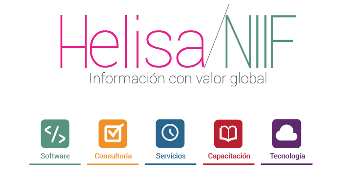 Interfaz de Helisa Software con módulos contables y administrativos para empresas colombianas